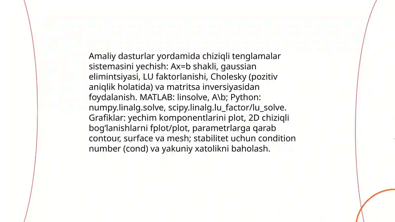 Amaliy dasturlar muhandislik masalalarini yechish va grafiklarini qurish Hisob-grafik-ishi-3 3