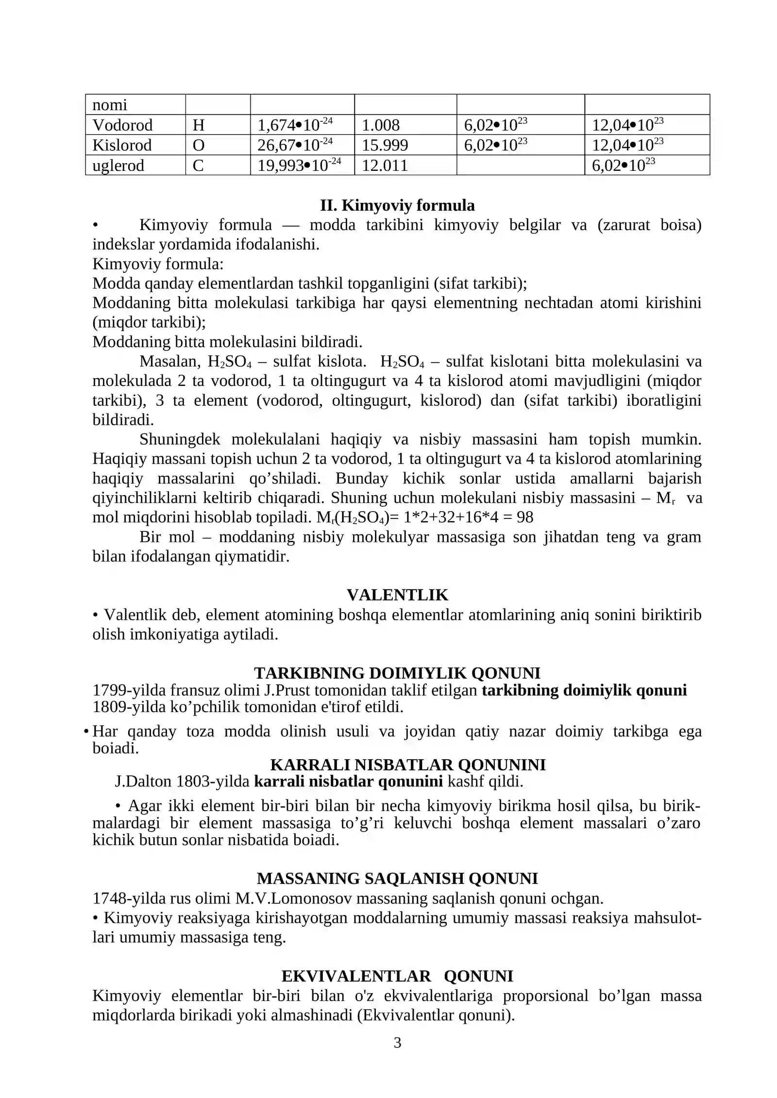 Atom molekulyar ta’limot 3