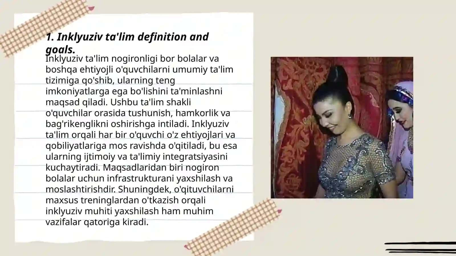 Inklyuziv ta’limni amalga oshirish jarayoni alohida yordamga muhtoj bolaning shaxsini rivojlanishining xususiyatlari 3