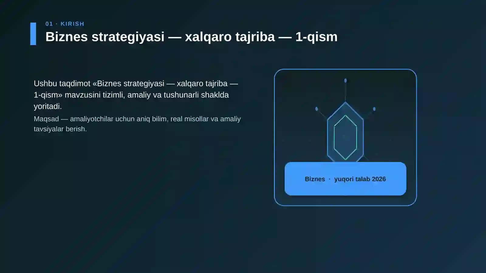 Biznes strategiyasi — xalqaro tajriba — 1-qism 3