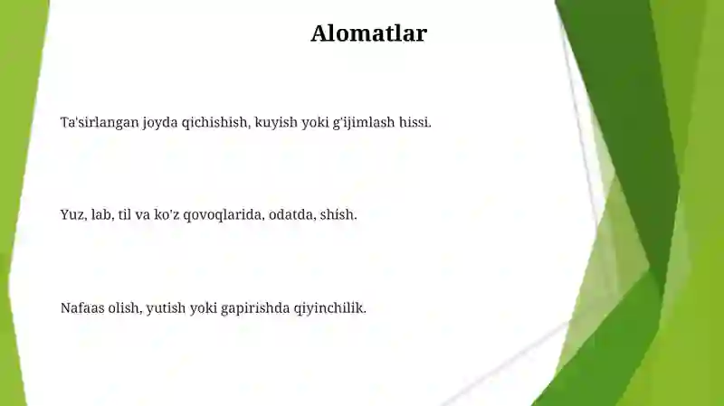 Angionevrotik shish 3