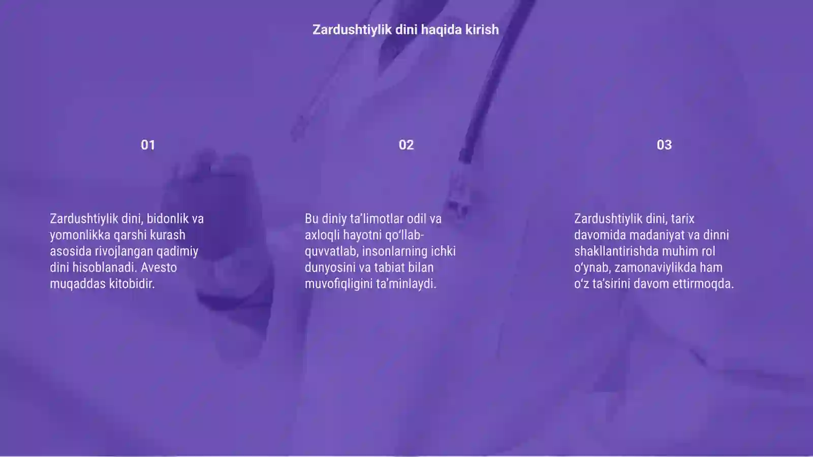 Zardushtiylik dini va Avesto 3
