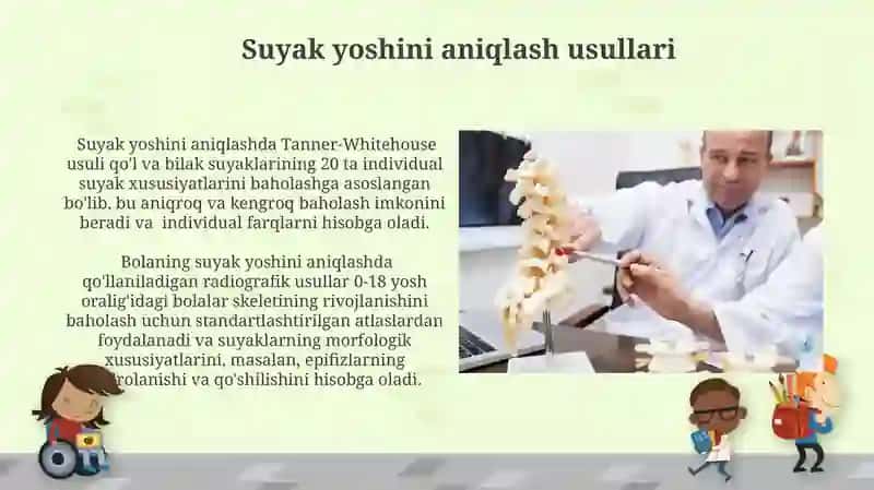 Suyaklarga qarab bola yoshni baholash usuli 3