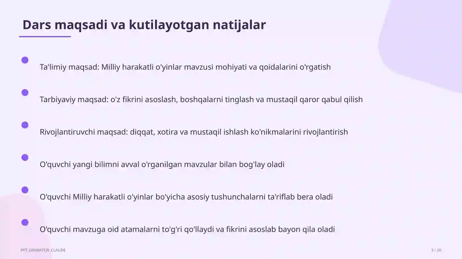 Milliy harakatli o'yinlar (4-sinf) 2