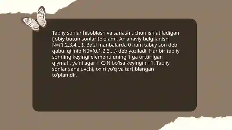 Natural sonlar 3