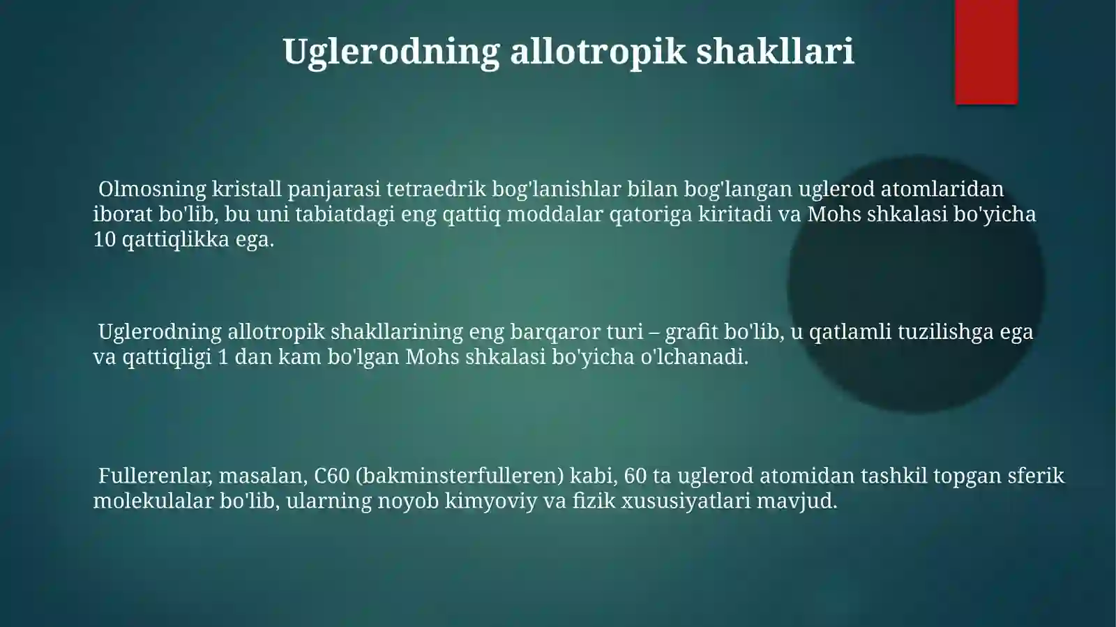 Uglerod allatropiyasi 3
