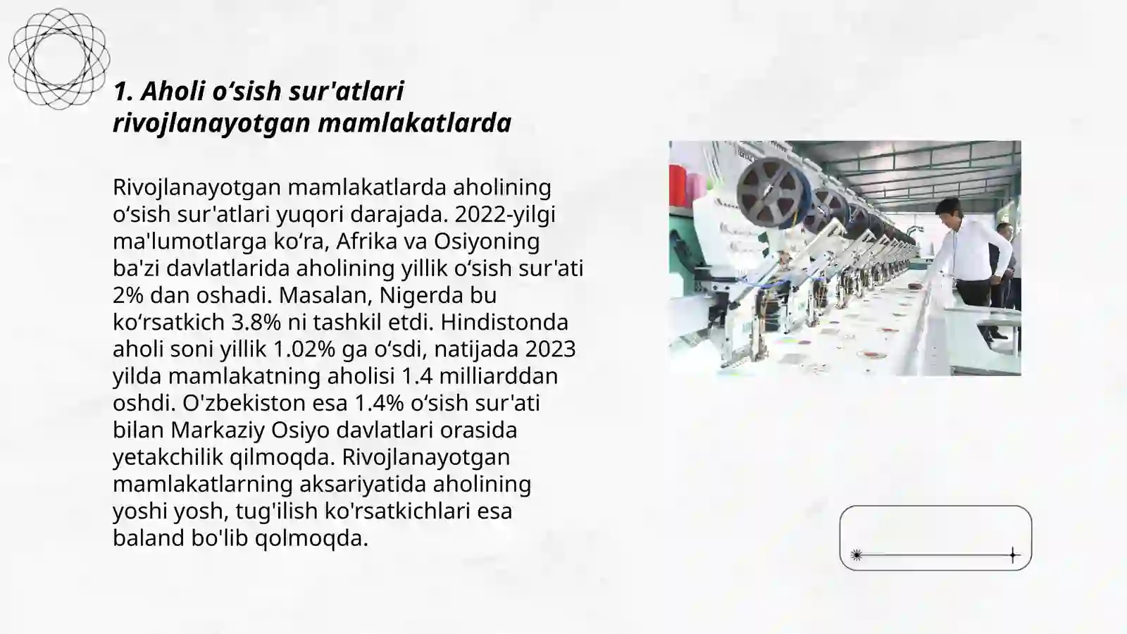 Rivojlangan mamlakatlarda aholi va mehnat bozori koʻrsatgichlari tahlili 3