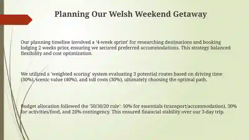 Planning Our Welsh Weekend Getaway 3