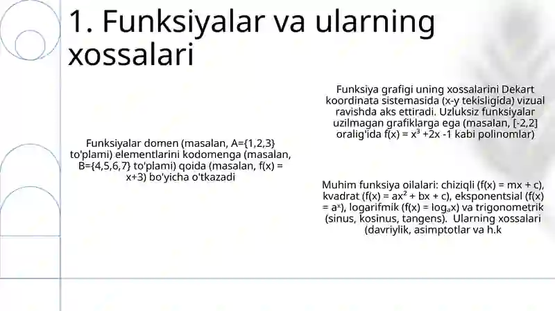 Matematik funksiyalar 3