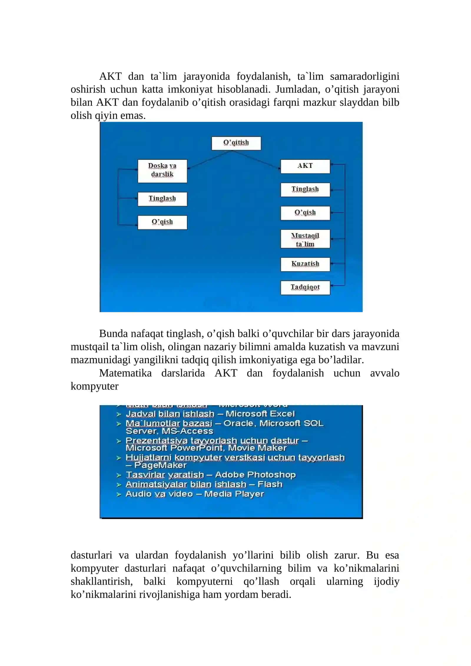 Matematika fanlarini o’qitishda zamonaviy axborot texnologiyalaridan foydalanish metodikasi 3