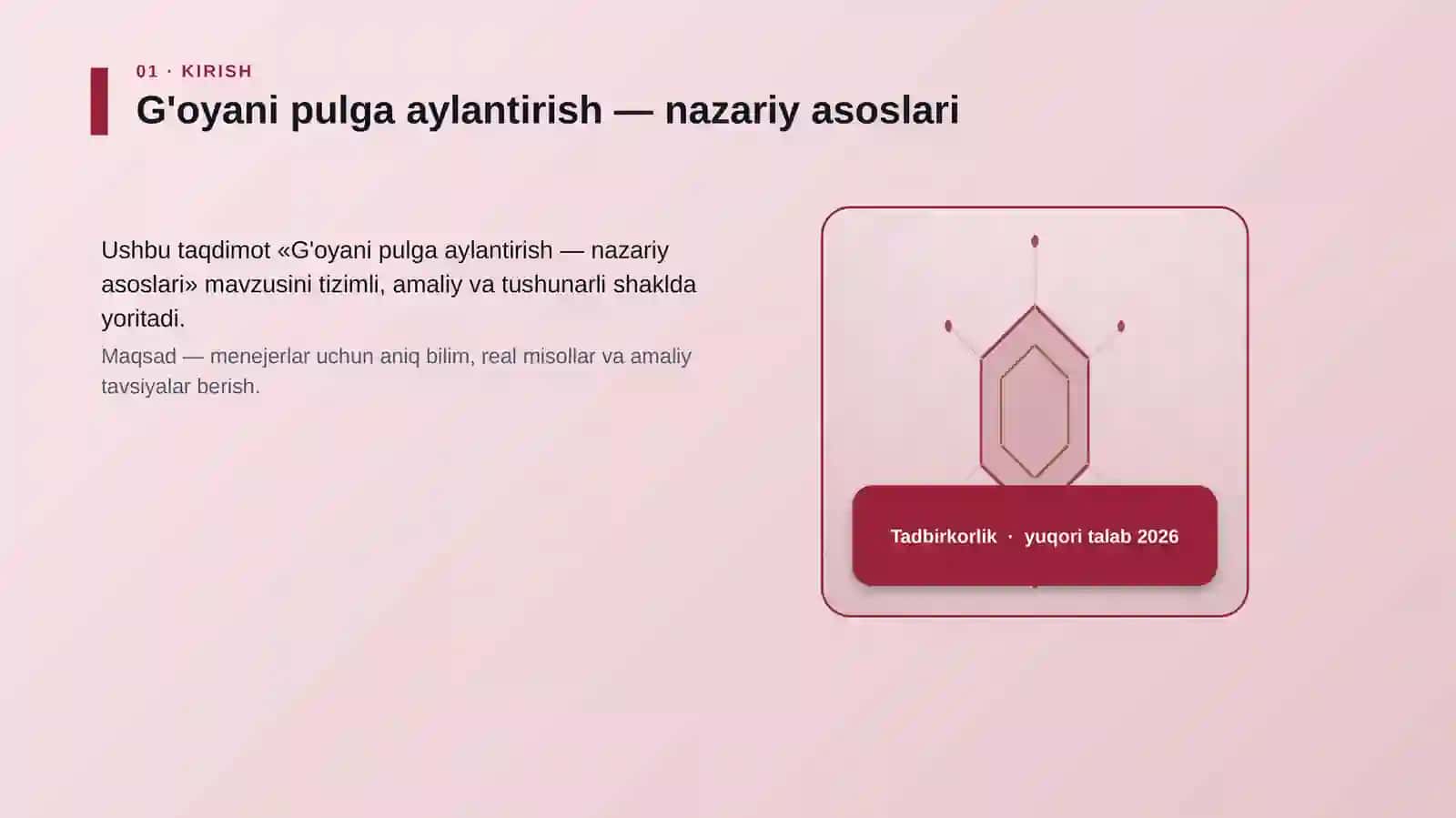 G'oyani pulga aylantirish — nazariy asoslari 3