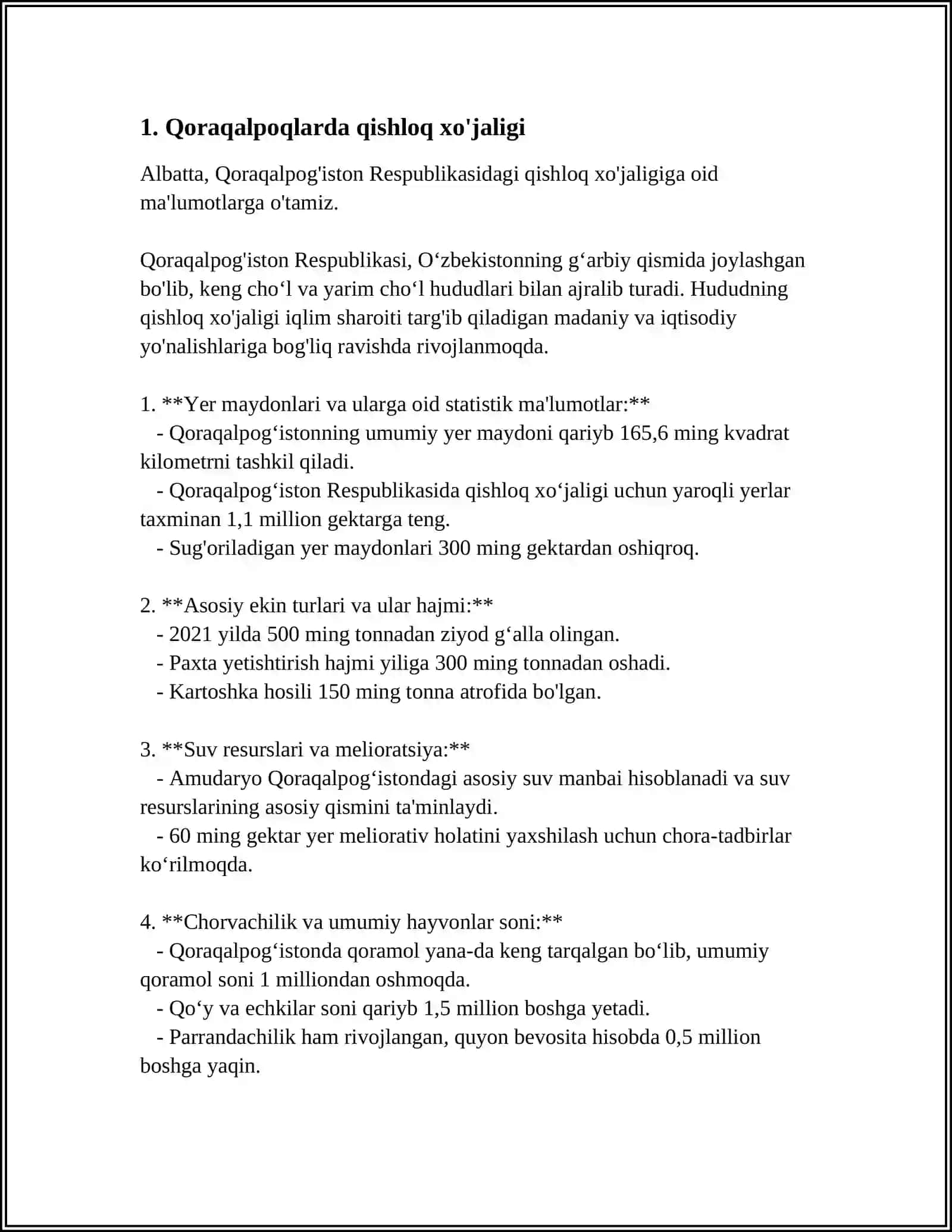 Qoraqalpoq xo'jalik tizimi 3