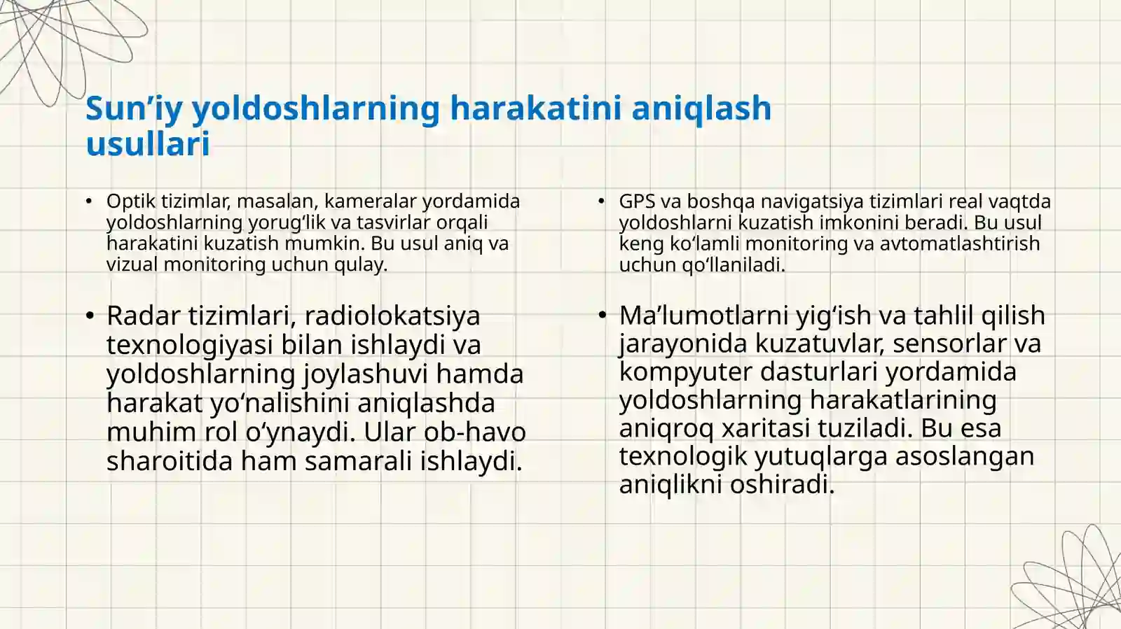 Sun’iy yoldoshlarning yer sirtiga nisbatan harakati 3