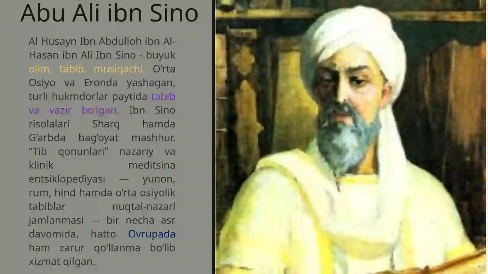 Abu ali ibn sinoning “tib qonunlari” asari va uning o’rganilishi. 3