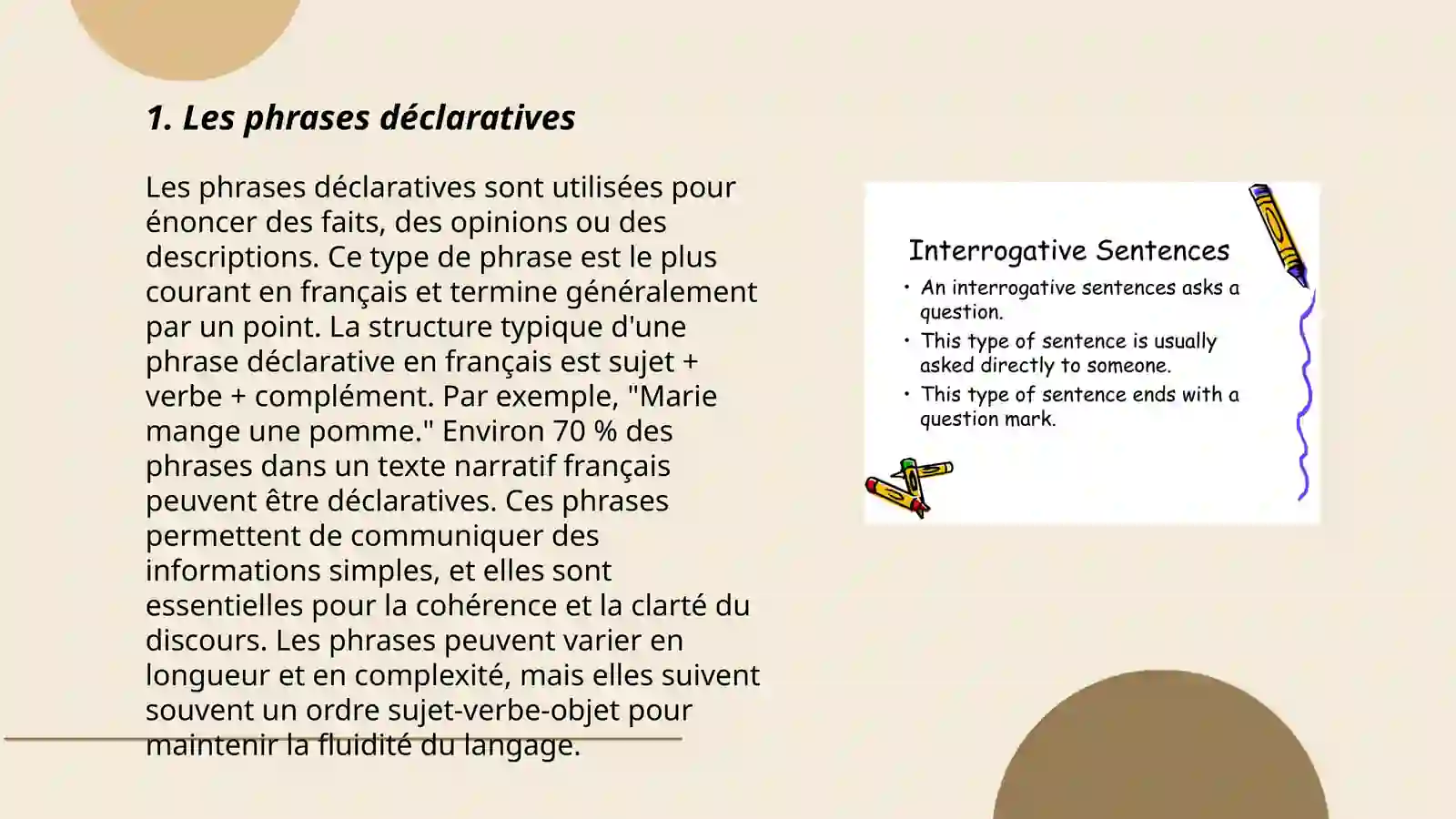 Les types de phrase 3