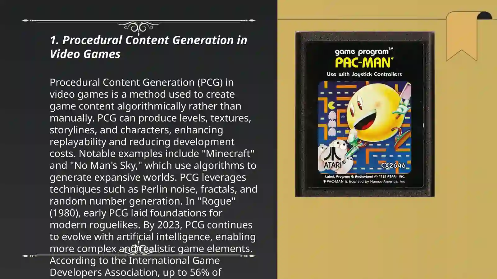 Procedural Content Generation in Video Games 3