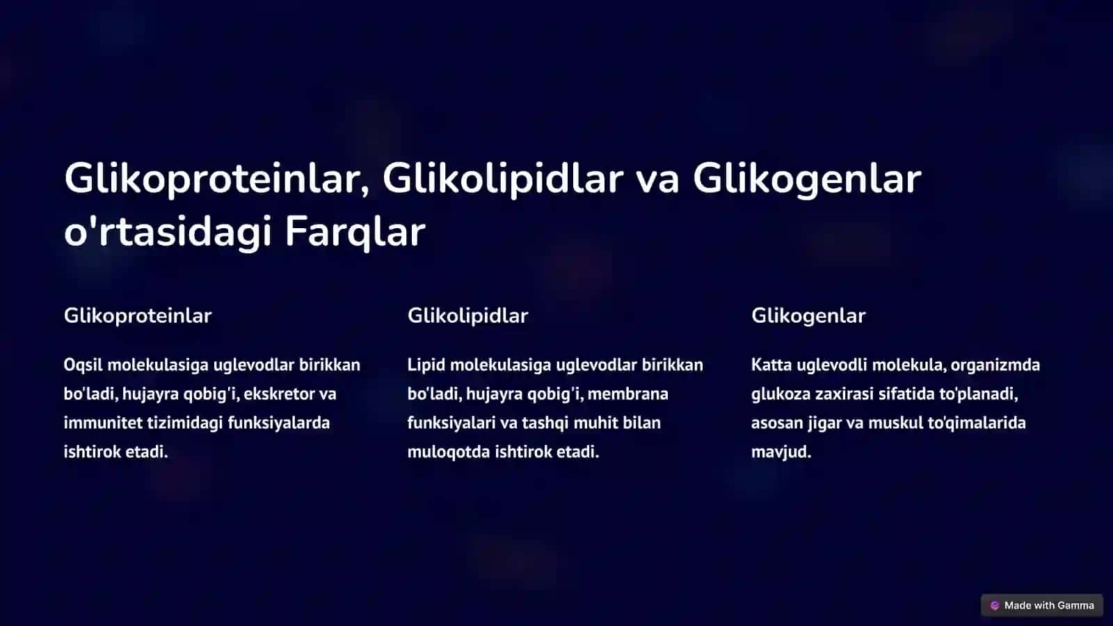 Gepatotsit Glikolipidlari 3