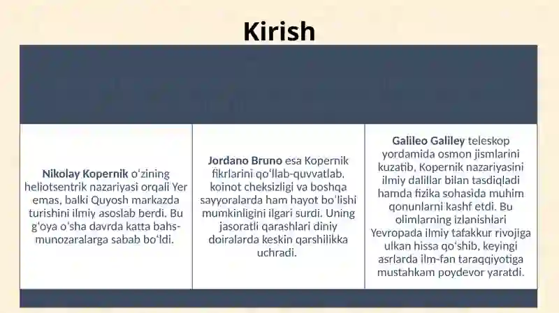 YEVROPADA ILM-FAN KASHFIYOTLARI 3