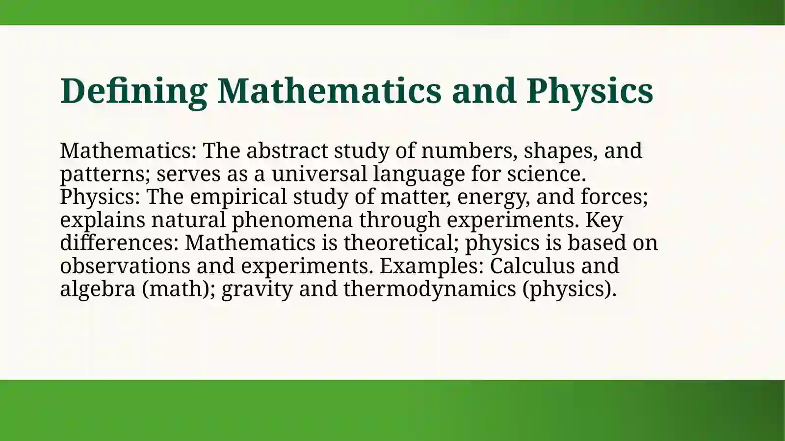 Math and Physics 3