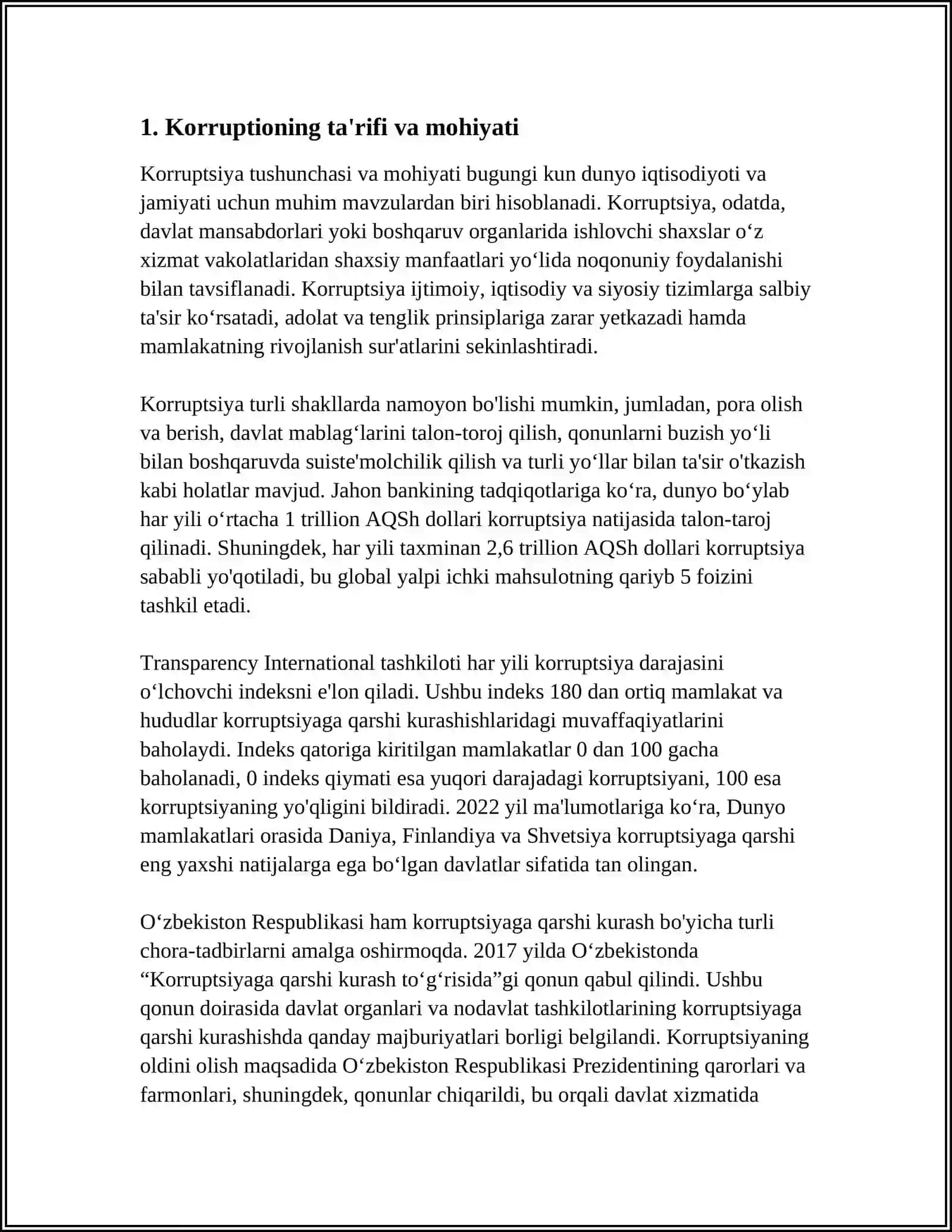 KORRUPSIYANING MOHIYATI, OQIBATLARI VA UNGA QARSHI KURASH MEXANIZMLARI 3