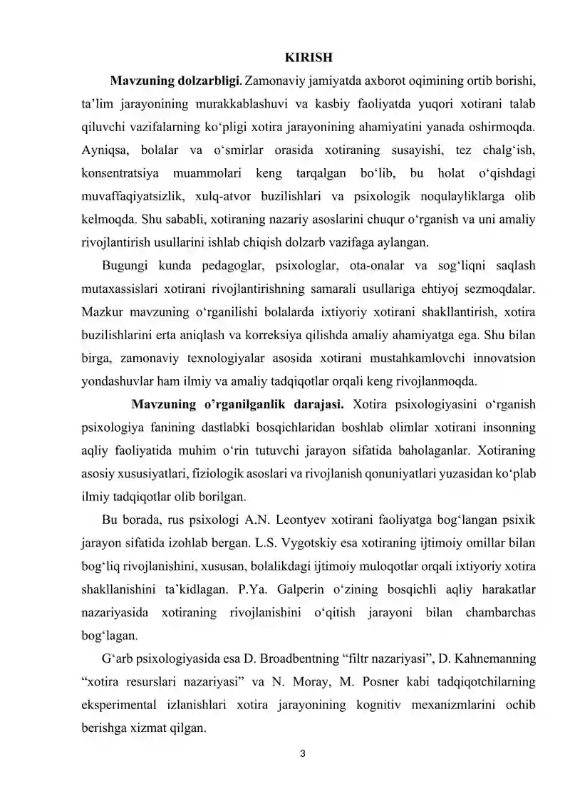 Fenomenal xotira 3