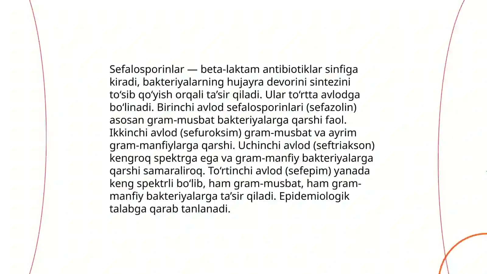 Sefalosporinli antibiotiklarning yangi avlodi vakillari 3