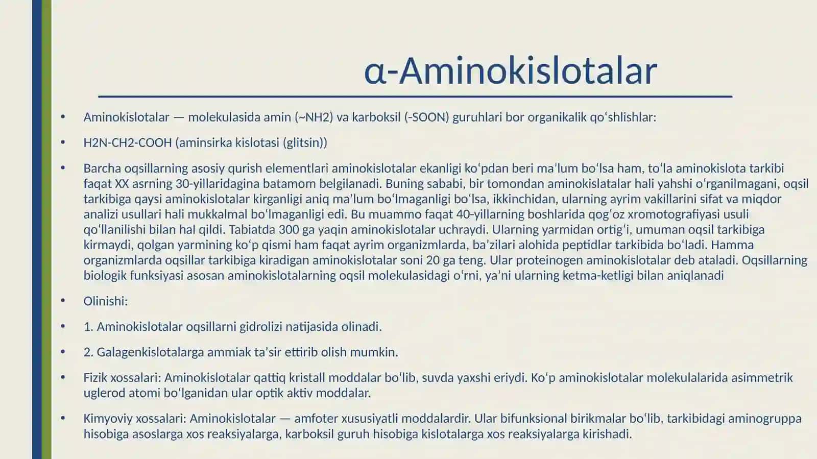 α-Aminokislotalar 3