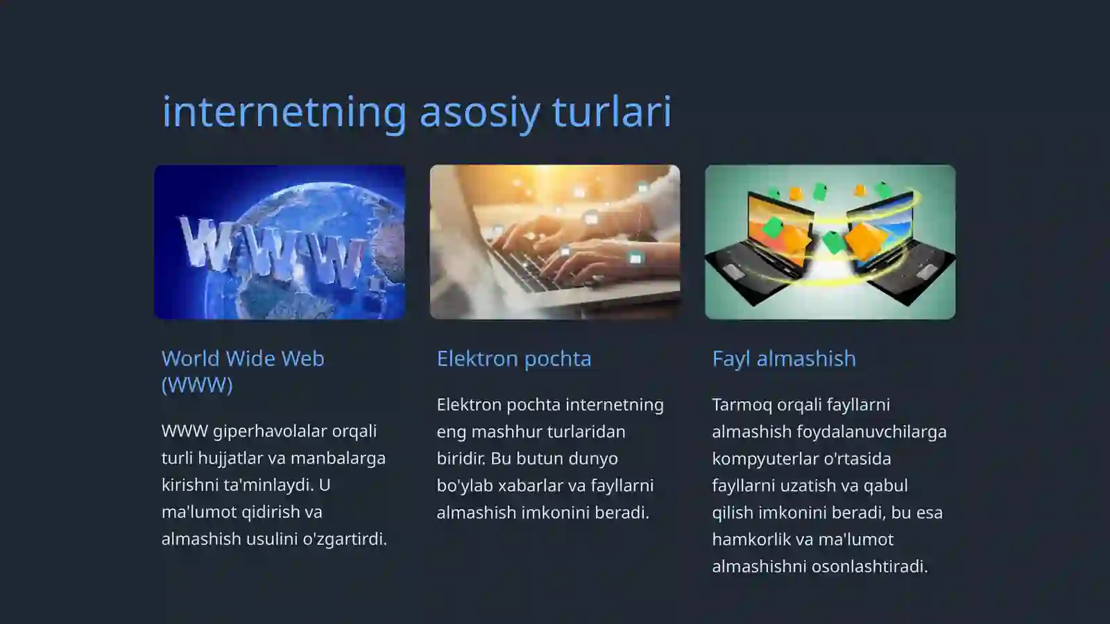 Internet va uning turlari 3