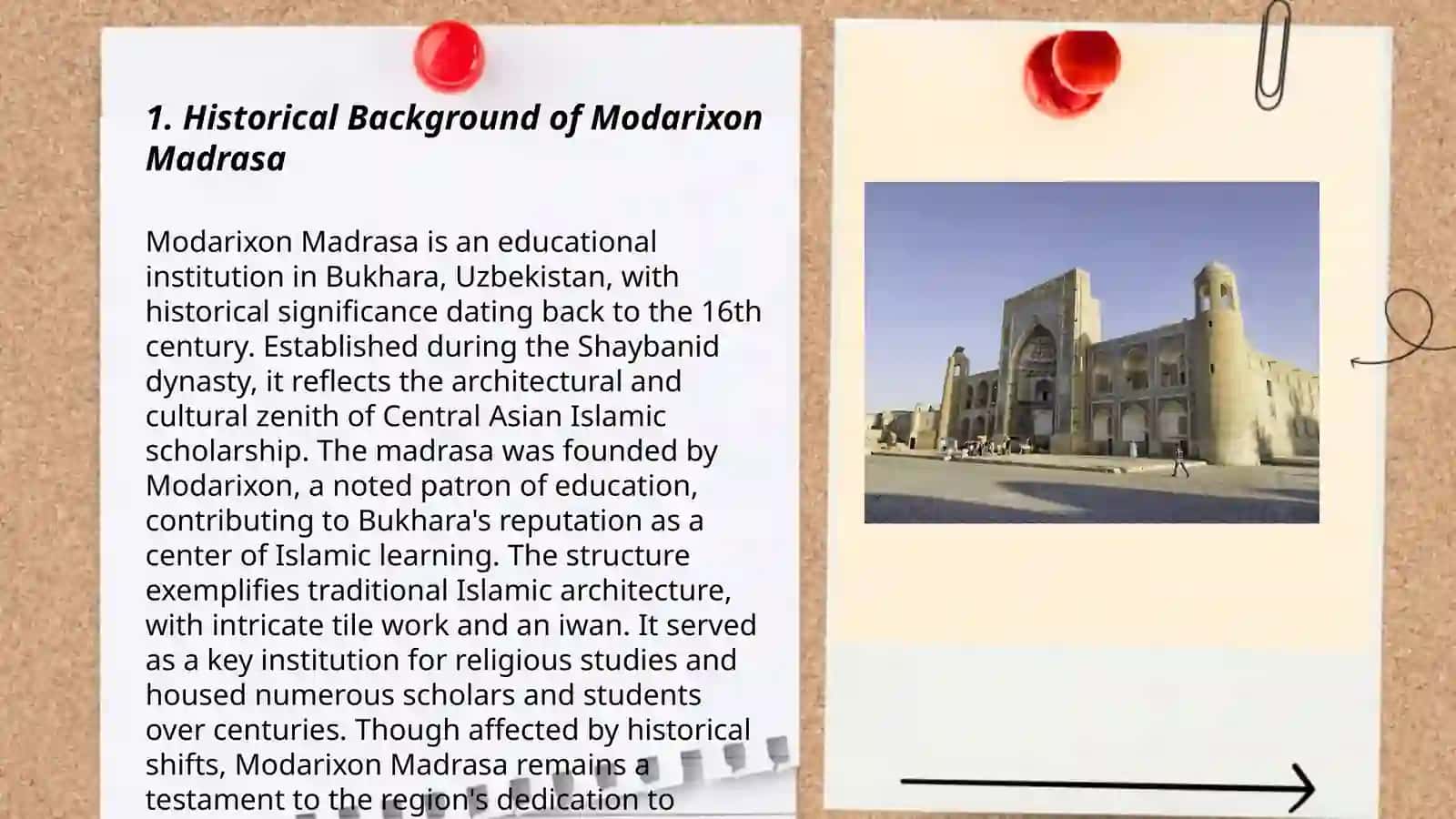 Qo'sh madrasa: Modarixon madrasasi, Abdullaxon madrasasi 3