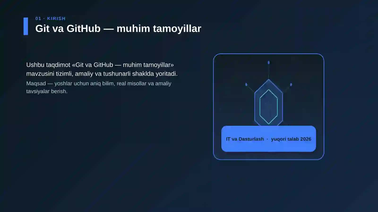 Git va GitHub — muhim tamoyillar 3