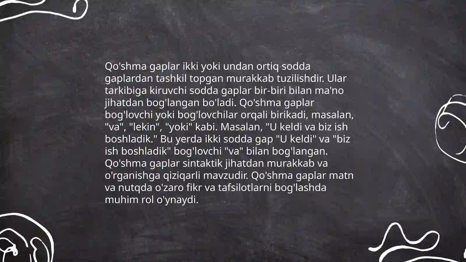 Qo'shma gaplar 3