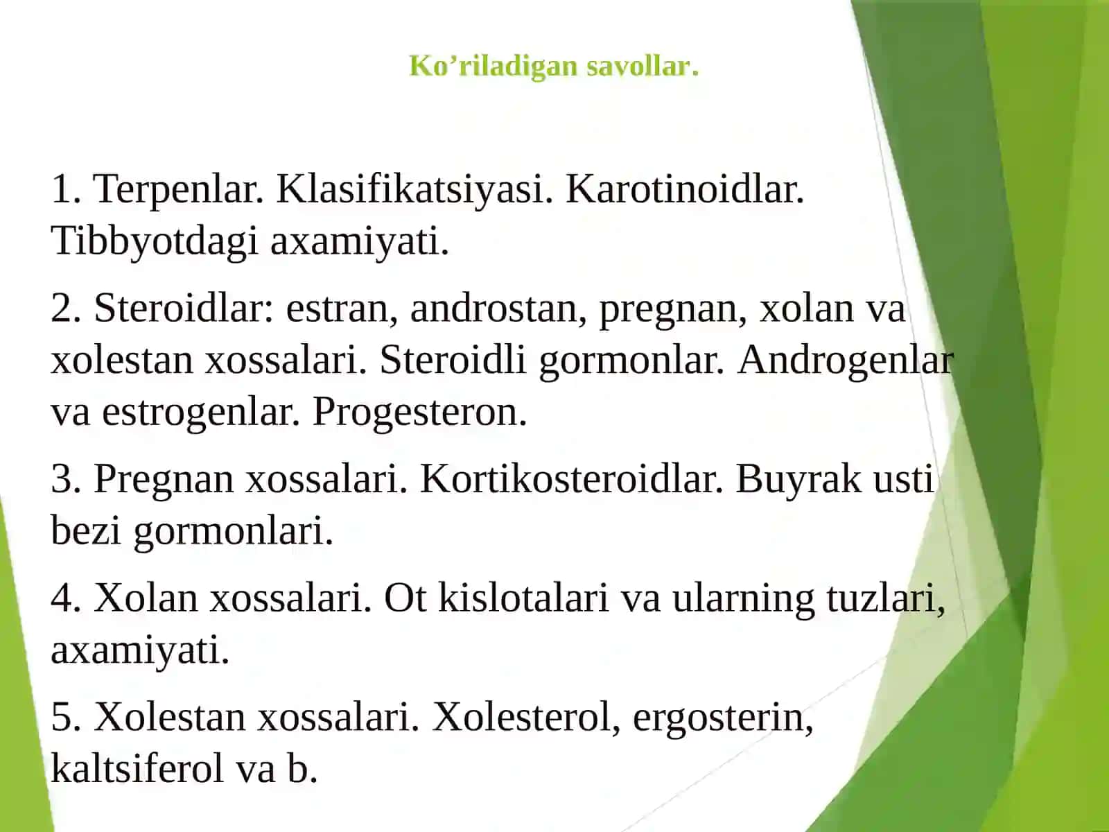 Sovunlanmaydigan lipidlar 3