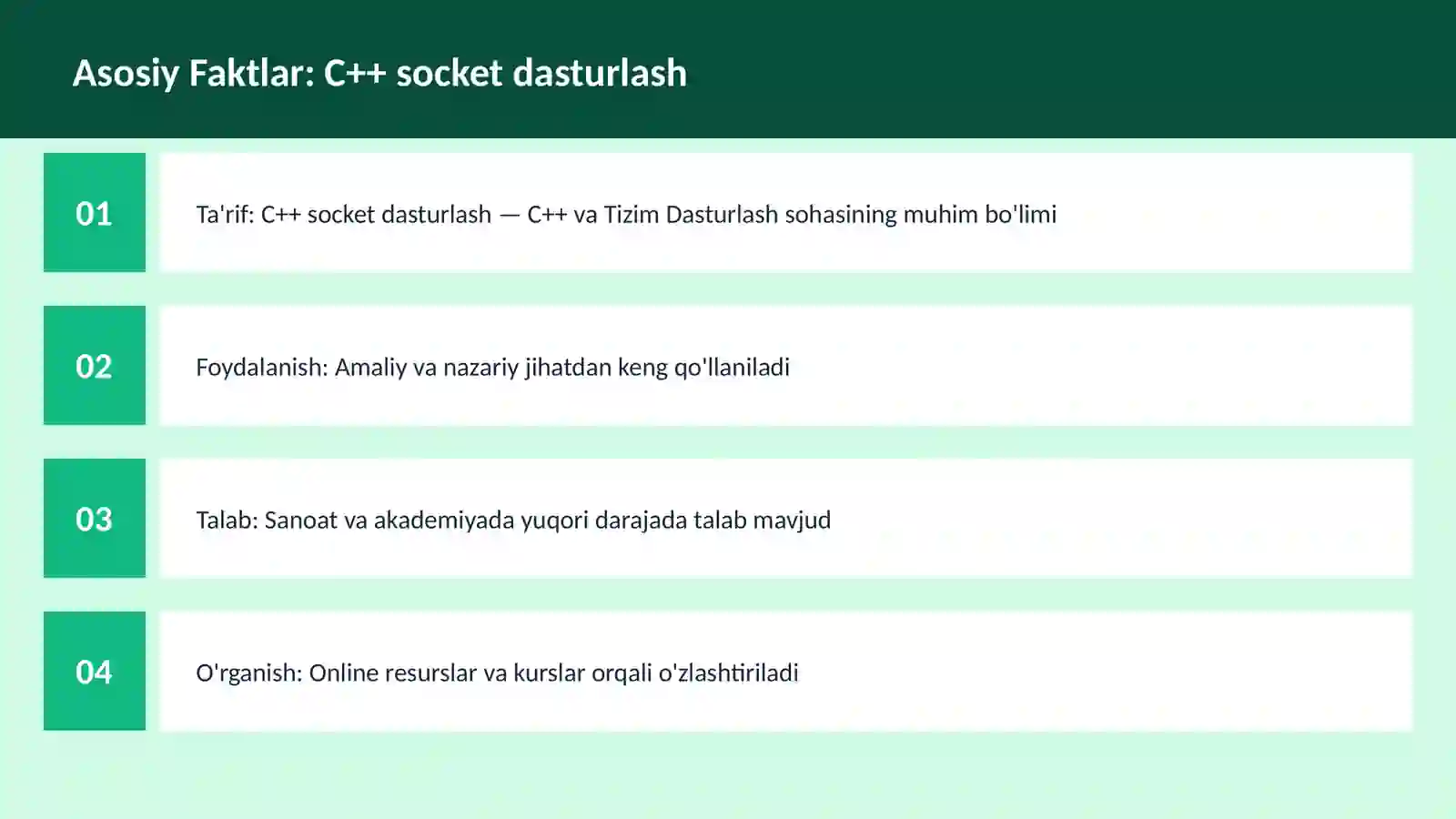 C++ socket dasturlash 3