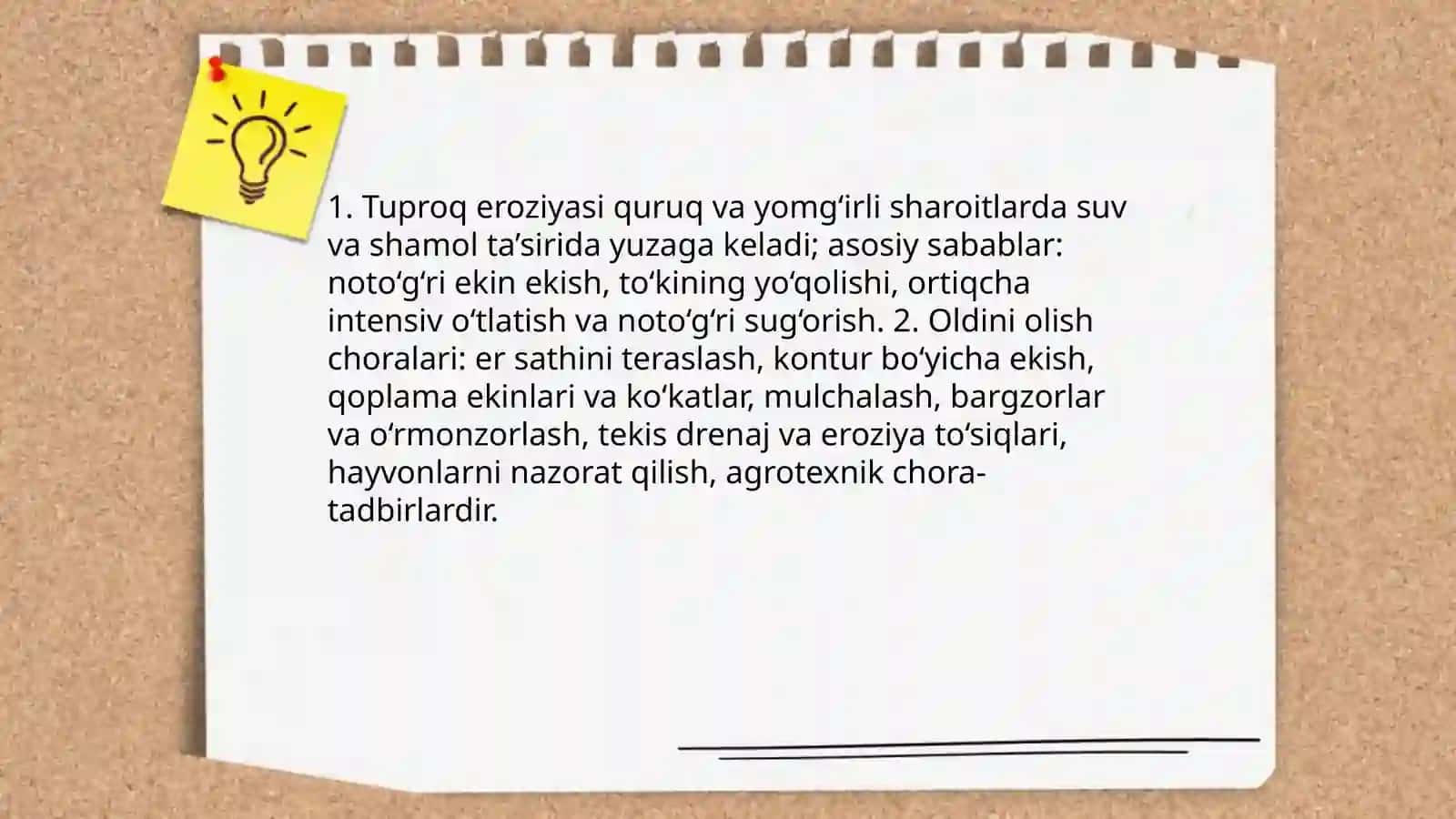 Tuproq derigatsiyasi muammolari va atrof-muhit muhofazasi 3
