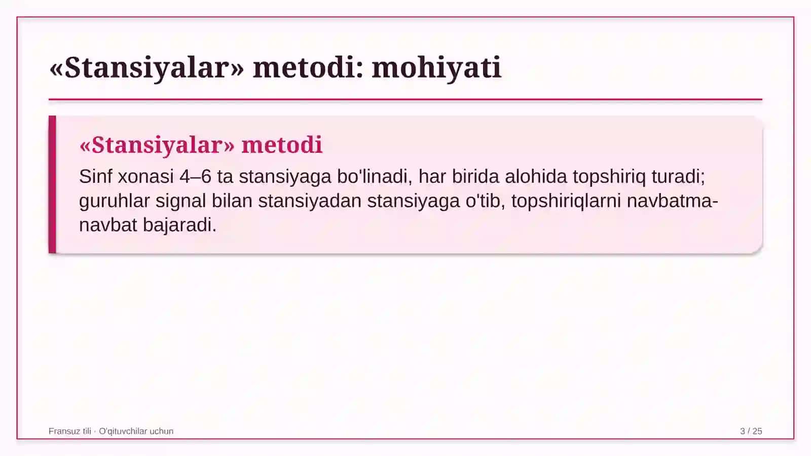 fransuz tili darslarida stansiyalar metodidan foydalanish 1552 3