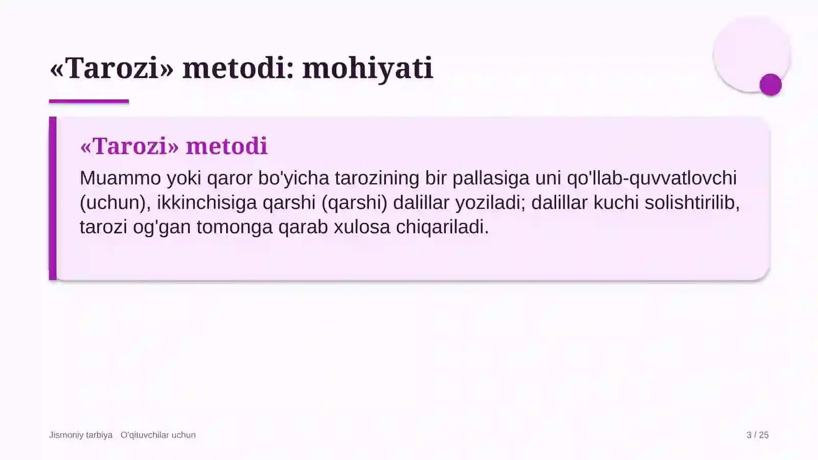 jismoniy tarbiya darslarida tarozi metodidan foydalanish 5690 3