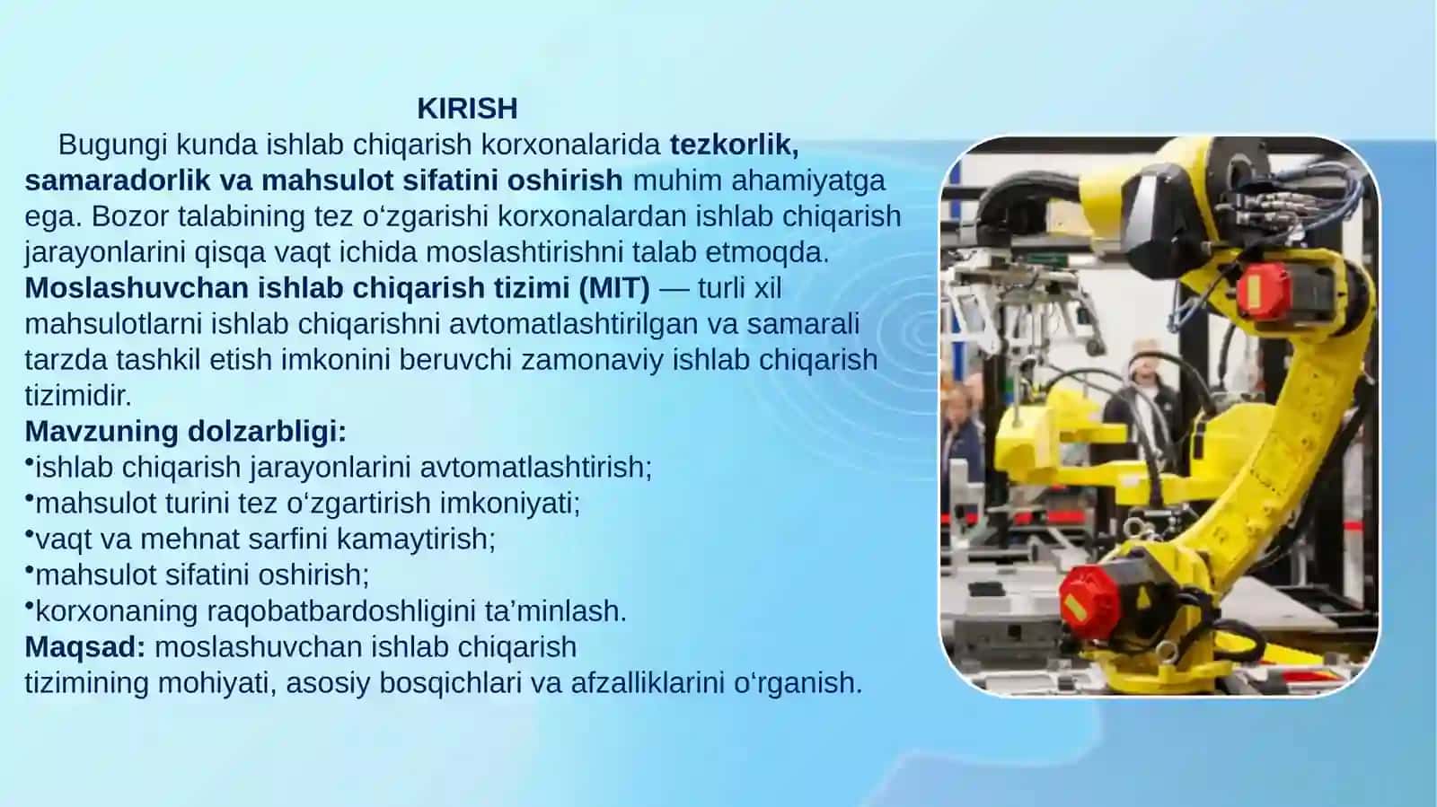 Moslashuvchan ishlab chiqarish tizimi afzalliklari va asosiy bosqichlarimoslashuvchan 3