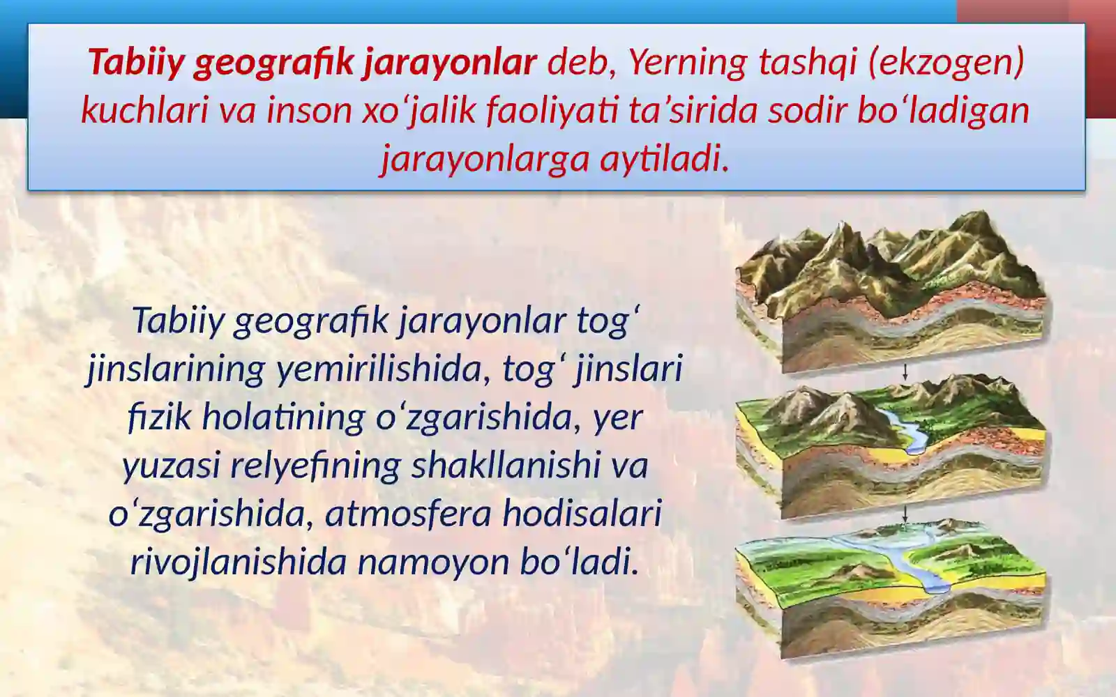 Tabiiy geografik jarayonlar 3