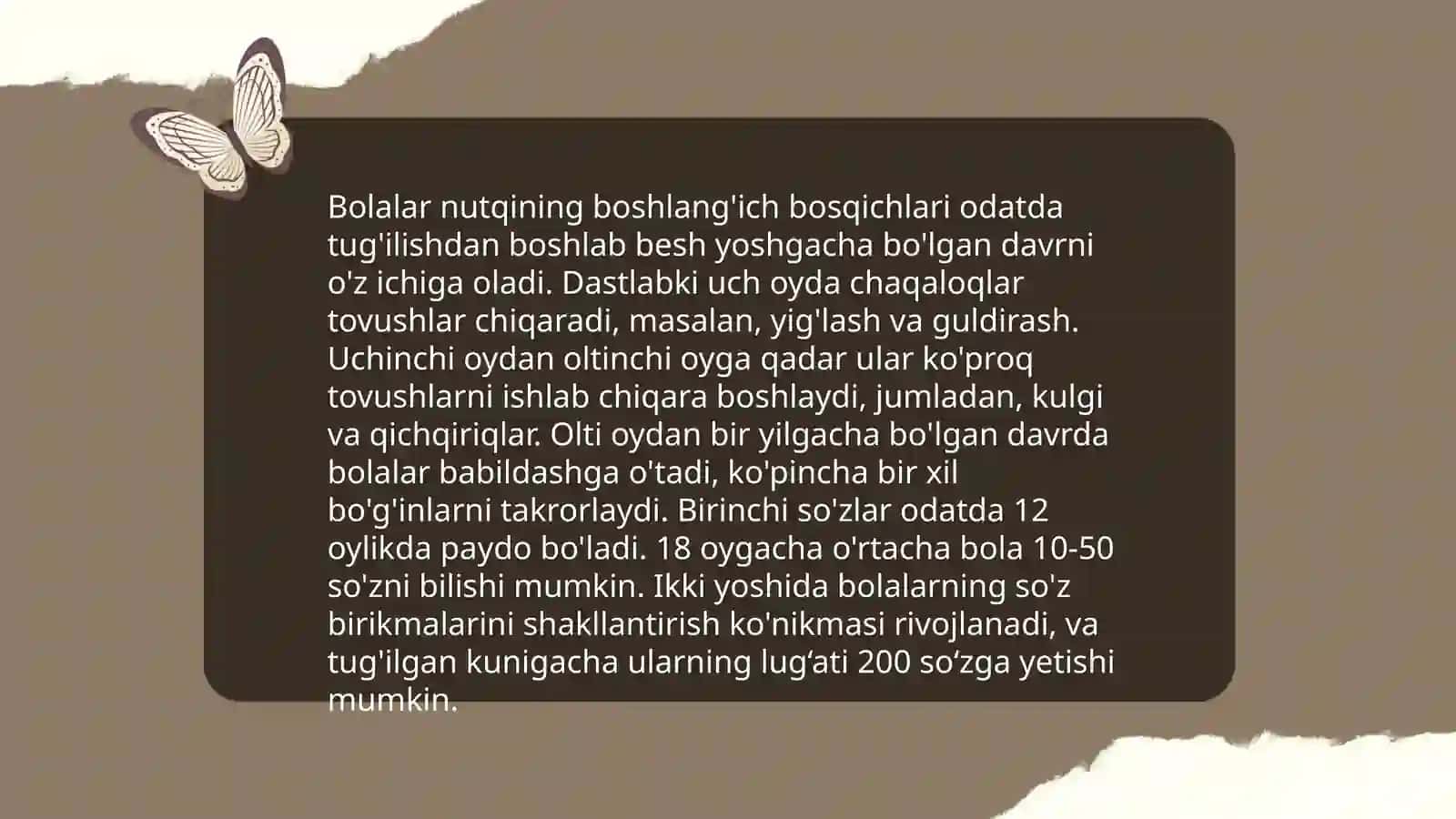Bolalar nutqi rivojlanishining óziga xos xususiyatlari va bosqichlari 3