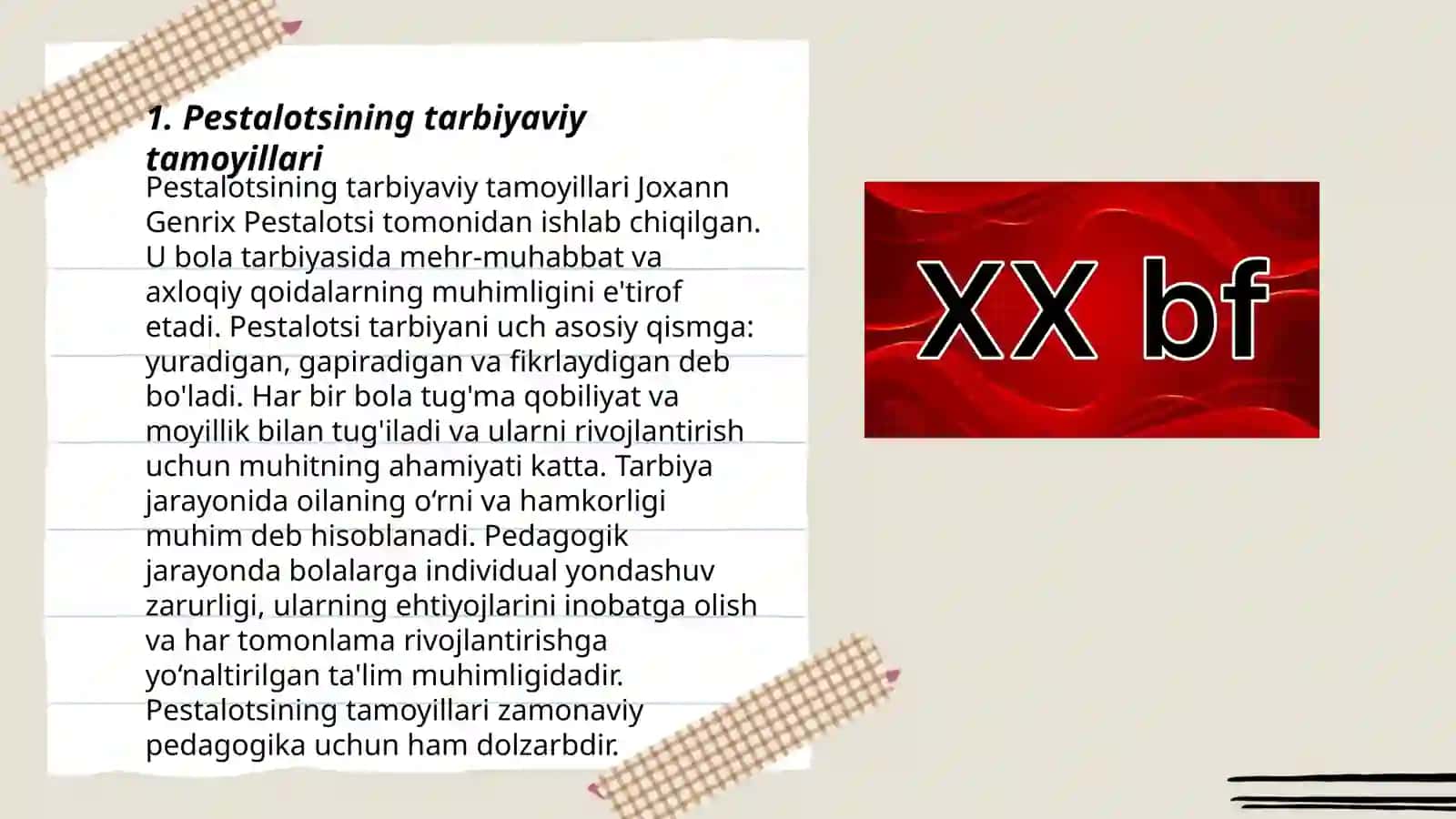 I.G.Pestalotsi,Jon Lokk va Jan Jak Russoning ilmiy merosida pedagogik qarashlar tahlili 3