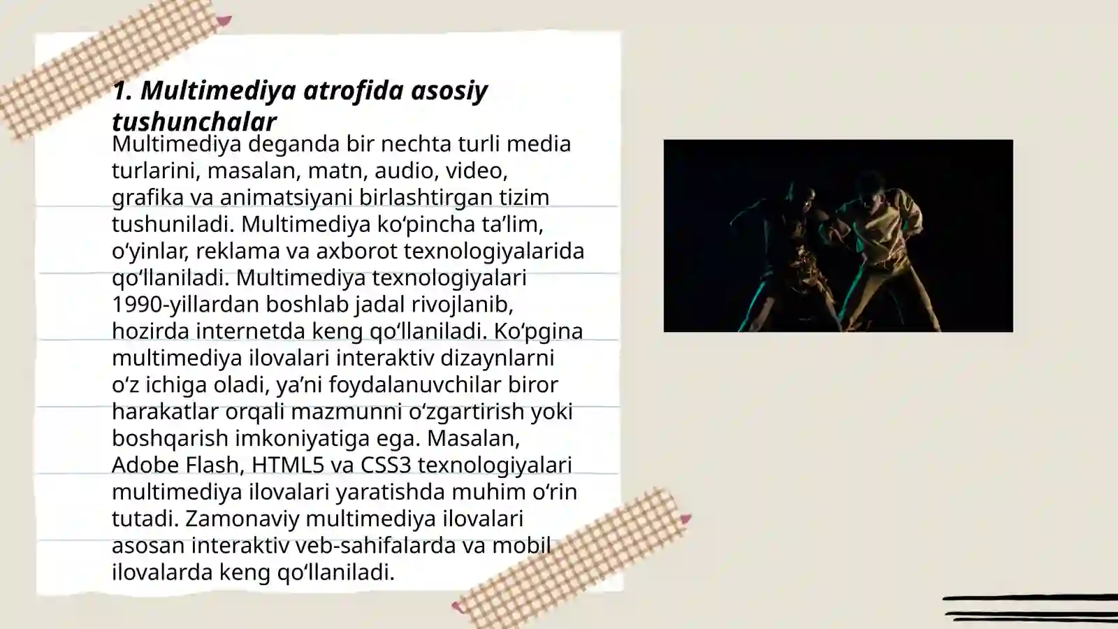 Multimedia va uning zamonaviy taʼminoti 3