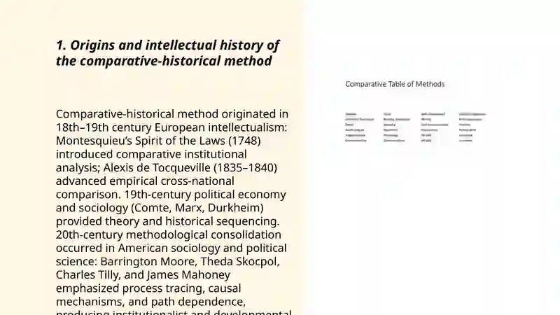 Comparative historical method 3