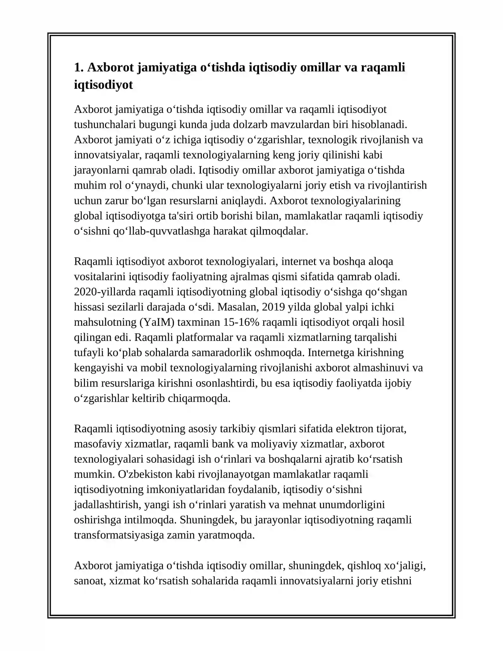 AXBOROT JAMIYATIGA O’TISH MEZONLARI 3