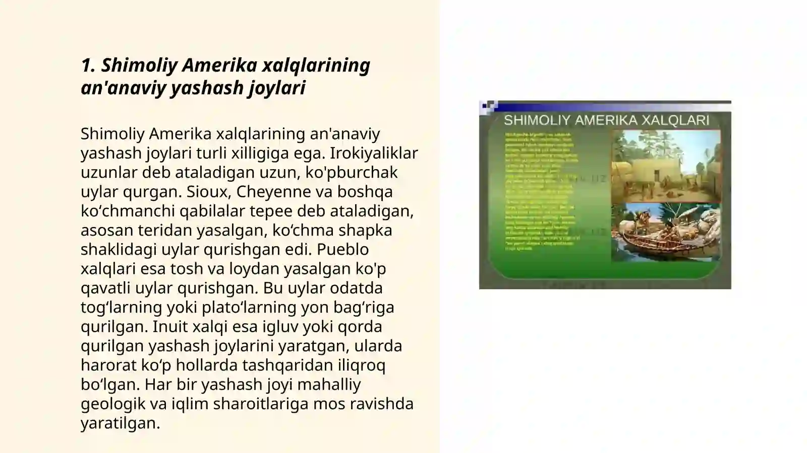 SHIMOLIY AMERIKA XALQLARI 3