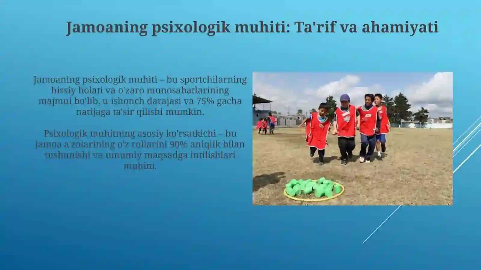 Sport jamoasida psixologik muhitning g'alabaga natijasiga ta'siri 3