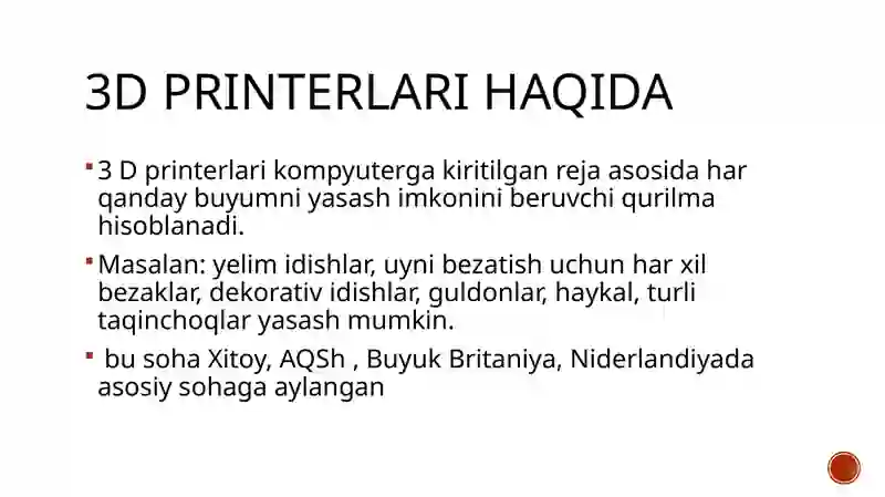 3 D printer 3