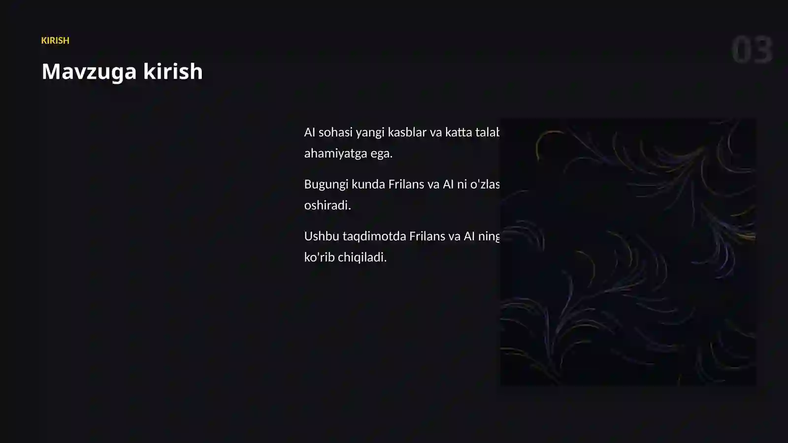 AI KASBLARI VA KO'NIKMALAR 3