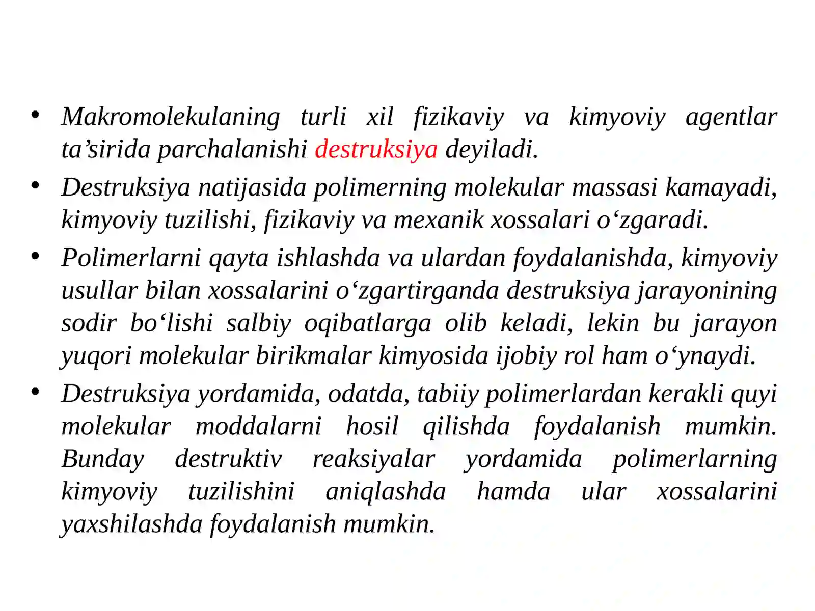 POLIMЕRLARNING DЕSTRUKSIYASI 3