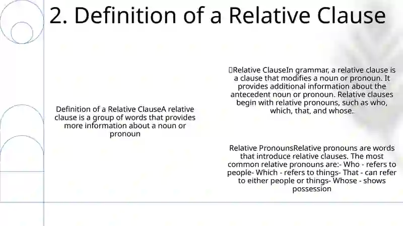 Relative Clause 3