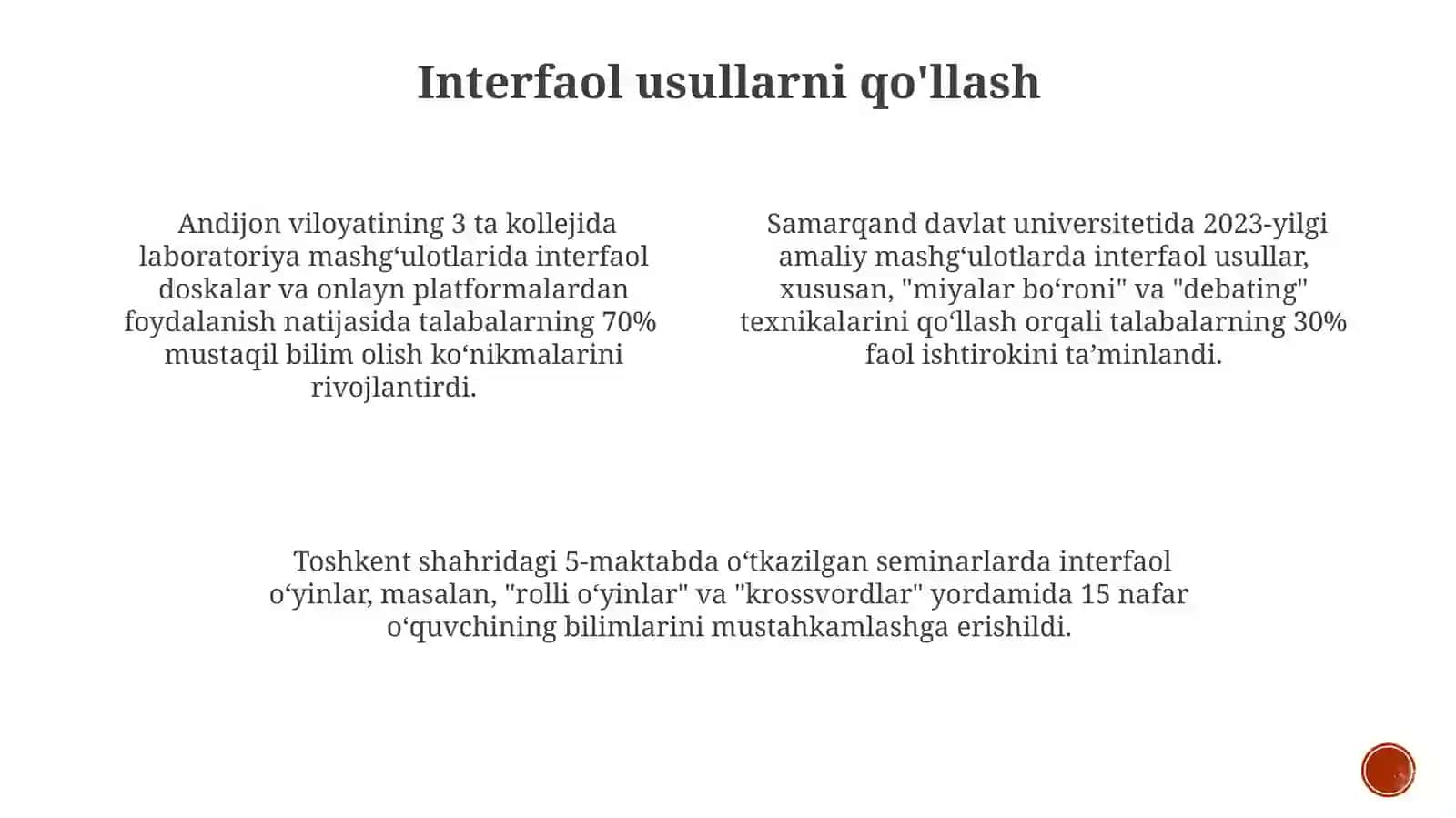 Seminar va Laboratoriya Mashgʻulotlarini Oʻtkazish Metodikasi 3